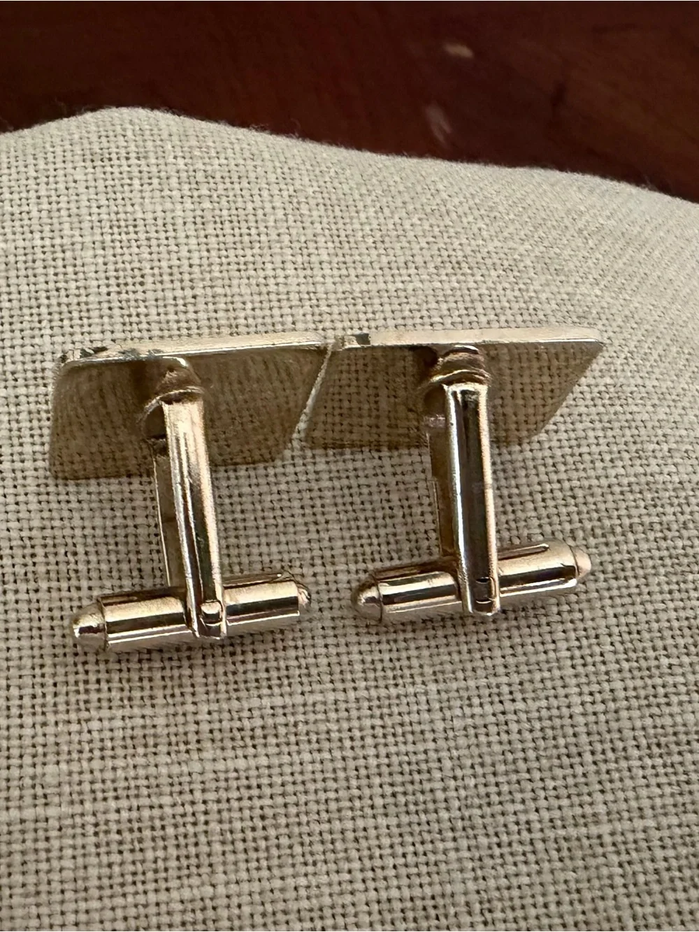Vintage Gold Colored Boy Scouts of America Cufflinks featuring Fleur-de-lis